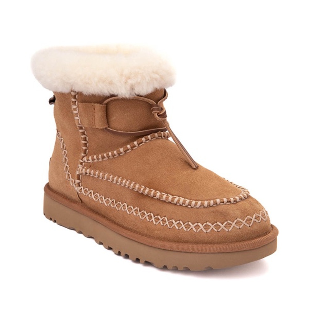 Womens UGG® Classic Mini Alpine Boot - Chestnut; women’s size 8